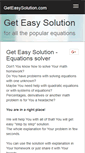 Mobile Screenshot of geteasysolution.com